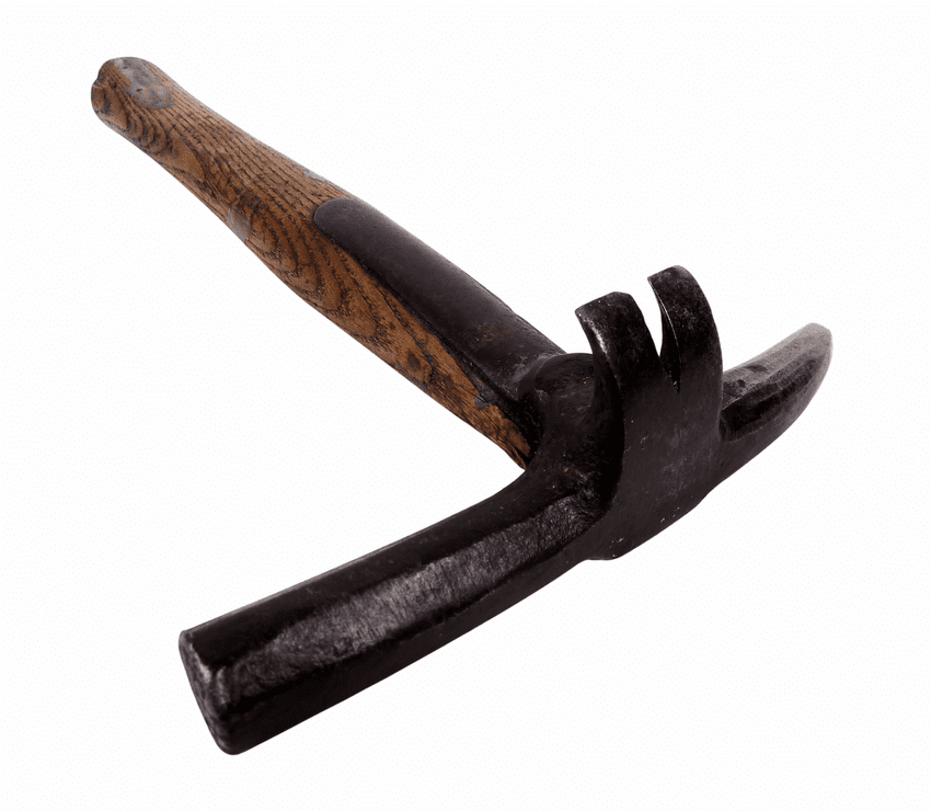 Antique Vintage Tool Brades William Hunt Birmingham England Roofers Slaters Strapped Hammer Roofing