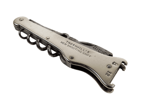 Antique W Thornhill & Co New Shooting Pocket Knife Brookes & Crookes Cartridge Extractor Corkscrew