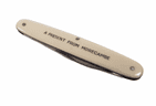 Antique Wards Sheffield Folding Folder Souvenir Pocket Knife Present from Morecambe Ivorine 1920s