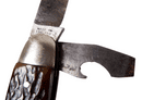 Antique Wheatley Brothers Sheffield Multi Pocket Wheat Sheaf Knife Knive Stag Horn Scales Corkscrew