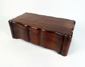 Antique Wood Charles Thesen Knysna South African Stinkwood Casket Box Circa 1910 Steamship Company