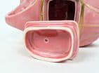 Art Deco OKT42 Sadler Racing Car Teapot Pink & Gold Lustre Coach Line Reg No 820236 Scarce Tea Pot