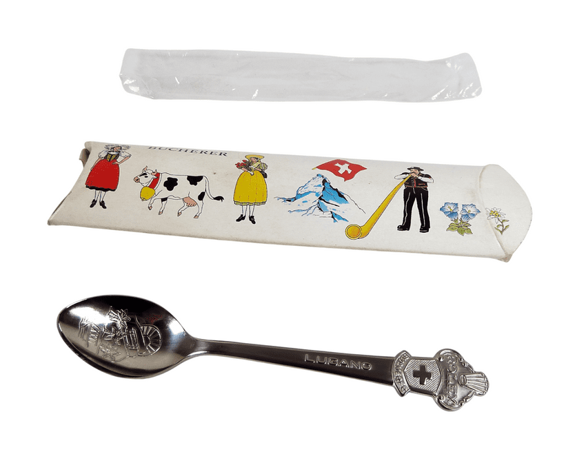 Boxed Unused Vintage Rolex Watches Bucherer Switzerland Lugano Tea Coffee Spoon 1970s CB