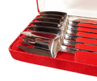 Boxed Vintage Kitchen Tableware Cutlery Flatware Six Splayds McArthur 18/8 Stainless Fork Spoon