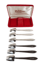 Boxed Vintage Kitchen Tableware Cutlery Flatware Six Splayds McArthur 18/8 Stainless Fork Spoon