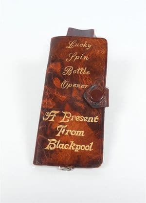 Cased Vintage Bottle Opener Who Pays? Lucky Spin Bar Pub Club Spinning Decision Maker Blackpool