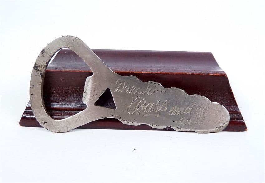 Cased Vintage Brewery Bottle Opener Drink Bass & Be Well Registration Design No 745335 (1929) 1930s
