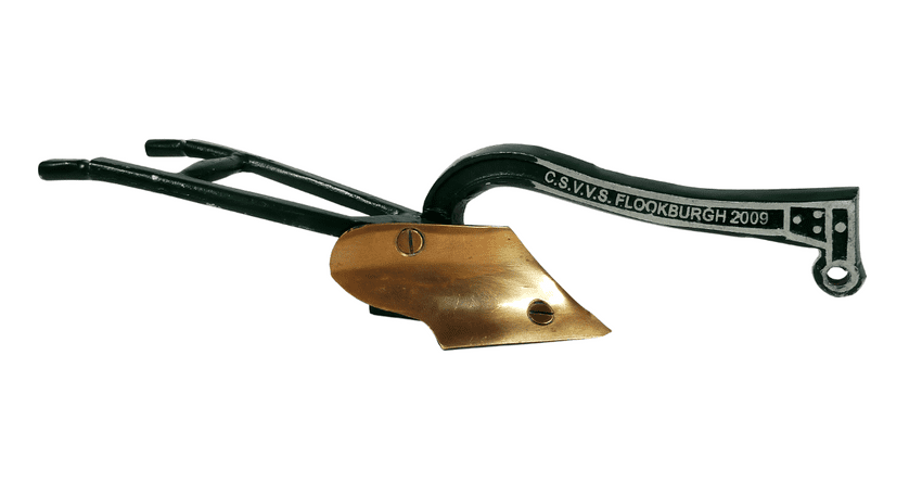 CSVVS Cumbria Steam Gathering Green Painted Cast Metal & Brass Model of Plough Plow Flookburgh 2009