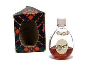 HTF Boxed Vintage Mini Miniature Scent Bottle Olive Adair Ltd Palmyra Heather Perfume 1950s Tartan