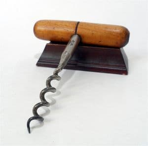 HTF Vintage English Defiance Abram Brooksbank Sheffield Self Puller T Tee Corkscrew 1930s Cannon