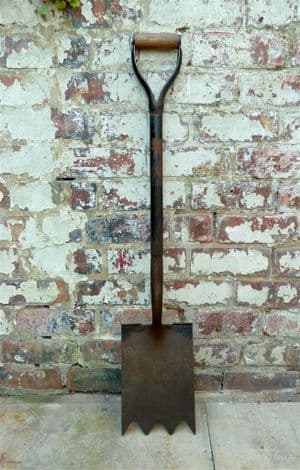 HTF Vintage Gardening Tool Elwell Clay Breaker Edging Spade Circa 1950s Garden All Metal