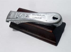 HTF Vintage KAS Vitoria-Gasteiz Spain Orange Lemon Naranja Limon Cap Lifter Bottle Opener 1950s