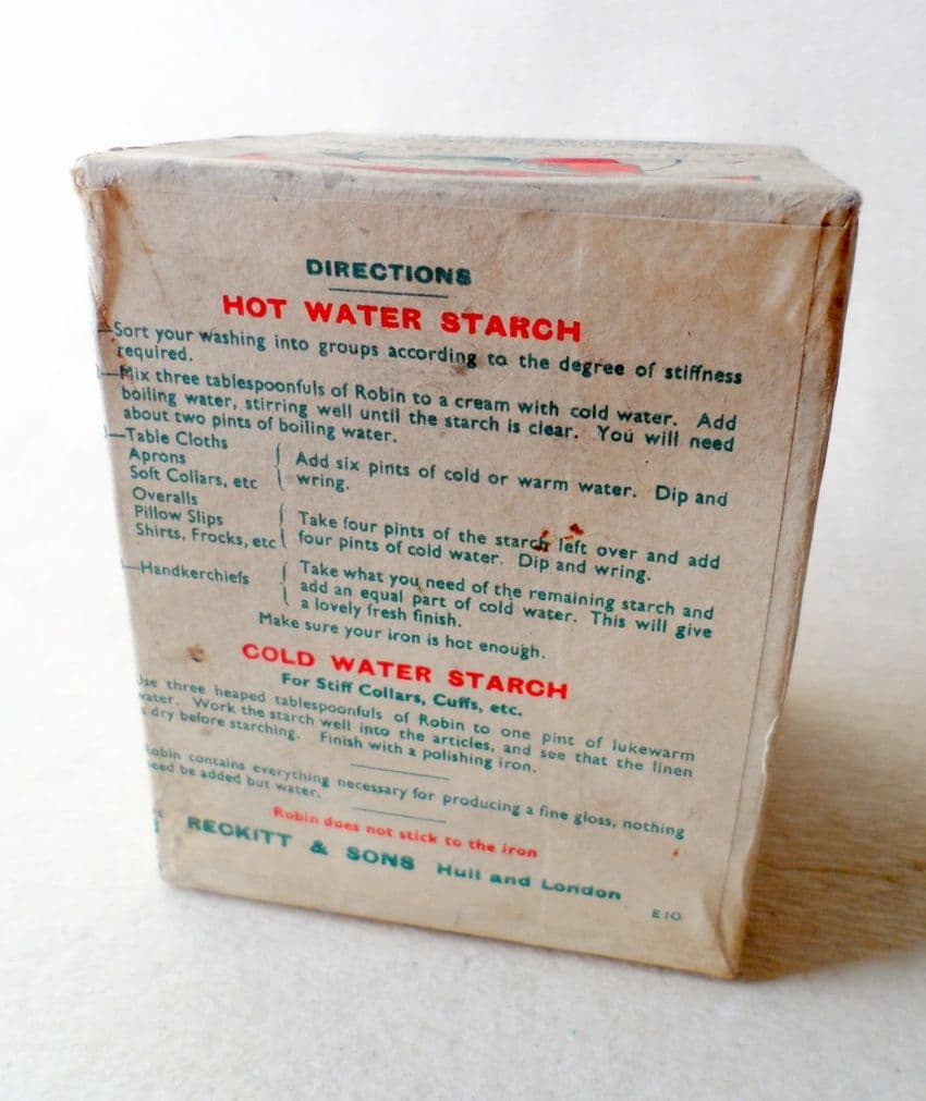 HTF Vintage Packaging Robin The New Starch Reckitt & Sons Hull & London
