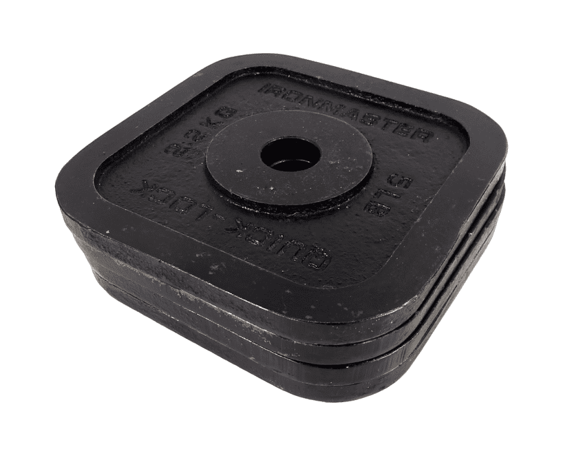 Ironmaster Quick-Lock Adjustable Dumbbell Plate Set 20lbs 8.8kg Physical Culture Weights Gym