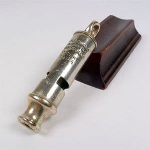 Original Antique 1904 Patent J Hudson Co 13 Barr St Birmingham Hudson's Whistle GSW Military Police