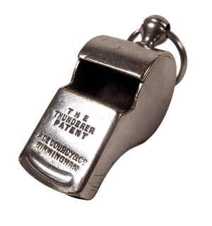 Original Antique A De Courcy Birmingham The Thunderer Patent Escargot Whistle 1907-21
