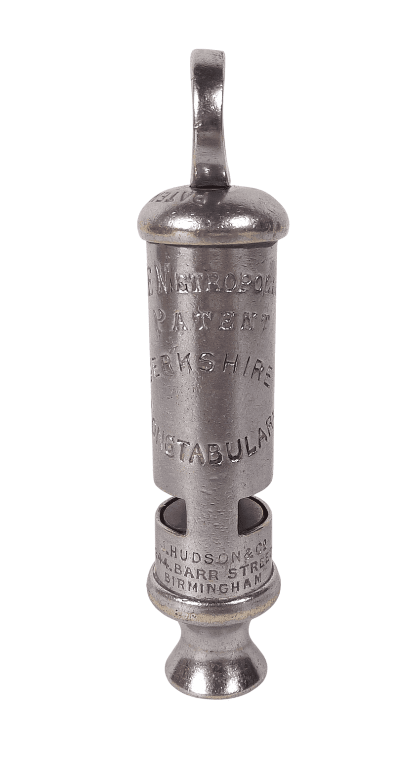 Original Antique Berkshire Constabulary Metropolitan Police WW1 Hudson Patent Whistle
