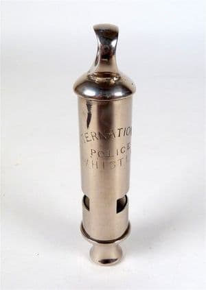 Original Antique GSW International Police Whistle William Dowler Birmingham Circa 1894