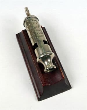 Original Antique GSW Lancashire County Constabulary Police William Dowler 08 Patent Whistle Hudson