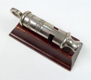 Original Antique J Hudson & Co 244 Barr Street Birmingham Metropolitan Police Whistle 1920s GSW
