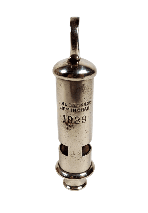 Original Vintage Military WW2 1939 J Hudson Co Birmingham GSW Whistle War