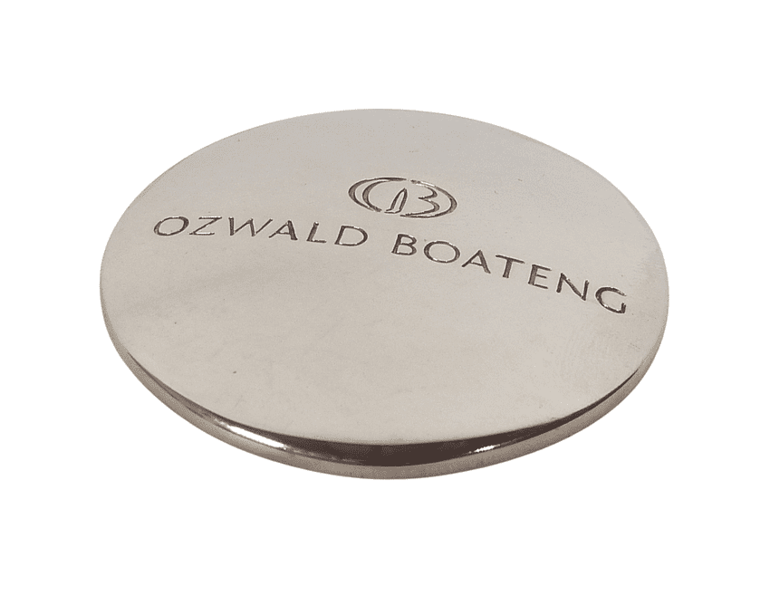 Post Vintage Advertising Pocket Bag Mirror Ozwald Boateng Fashion Bespoke Tailoring Circa 2000