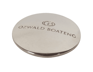 Post Vintage Advertising Pocket Bag Mirror Ozwald Boateng Fashion Bespoke Tailoring Circa 2000