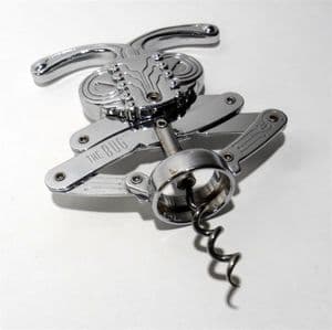 Post Vintage English Mechanical Chrome The Bug Patent Pending Corkscrew England 1990s Millennium