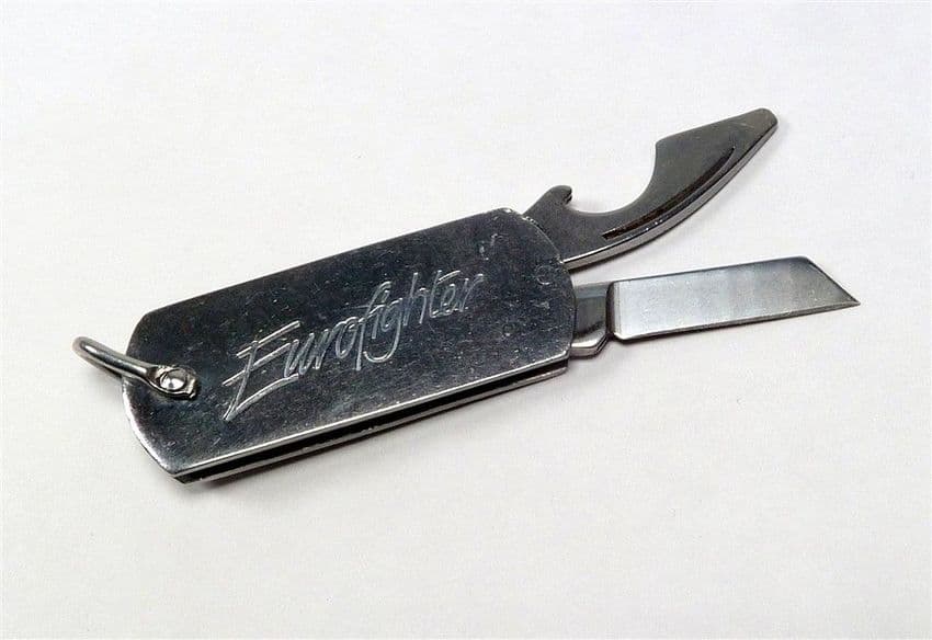 Post Vintage Eurofighter Typhoon Fighter Aircraft Plane Sheffield Folding Pocket Knife Knive Opener