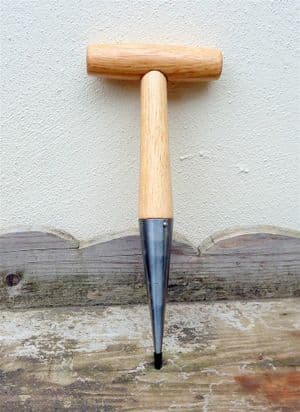 Post Vintage Garden Gardening Tool Dibber Metric Depth Measurement Bulb Seed Planting Digging