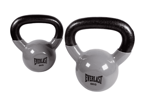 Post Vintage Gym Weights Pair 6kg Everlast Kettlebells Physical Culture 12kg Total Cast Iron Vinyl