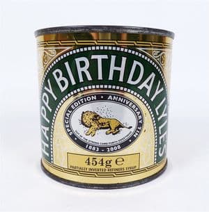 Post Vintage Kitchen Happy Birthday Lyles Syrup Special Edition 1883-2008 125th Anniversary Tin