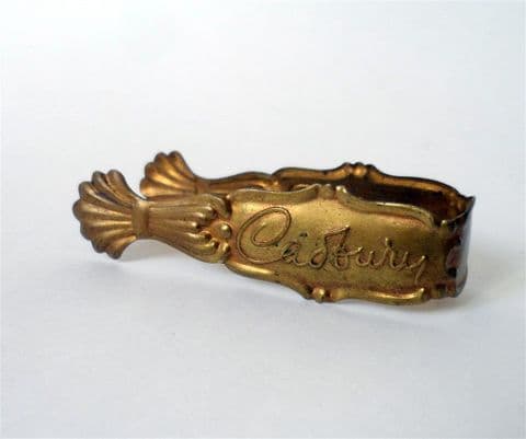 Antique Cadbury Chocolate Advertising Toleware Confectionery Serving Tongs - Candy Bon Bon Cadburys