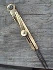 Rare Vintage English Solid Brass Helix Lock 1936 Prov Patent Locking Dividers, Circa 1930/40s