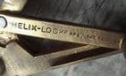 Rare Vintage English Solid Brass Helix Lock 1936 Prov Patent Locking Dividers, Circa 1930/40s