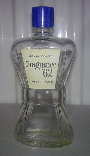 Rare Vintage Ladies Perfume Scent Bottle Henri Dorot London Paris Fragrance '62 Circa 1930s