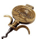 Scarce Antique Brass Brown's Chester Crypts Advertising 2 Finger Pull Corkscrew Reg No 1920/30s