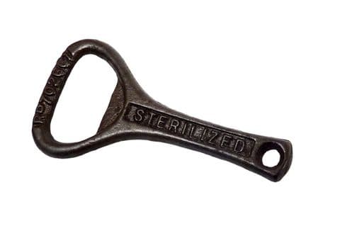 Scarce Antique Cast Iron Crown Cork Bottle Opener Cheshire Sterilized 1923 Design Reg