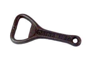 Scarce Antique Cast Iron Crown Cork Bottle Opener Drink Wisp Pick Up Circa 1920s