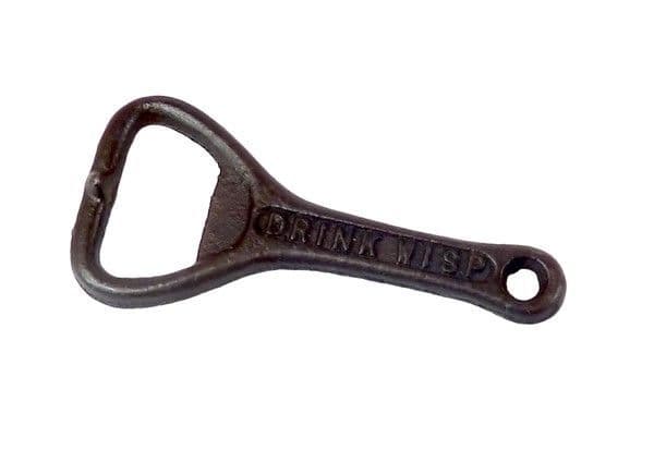 Scarce Antique Cast Iron Crown Cork Bottle Opener Drink Wisp Pick Up Circa 1920s