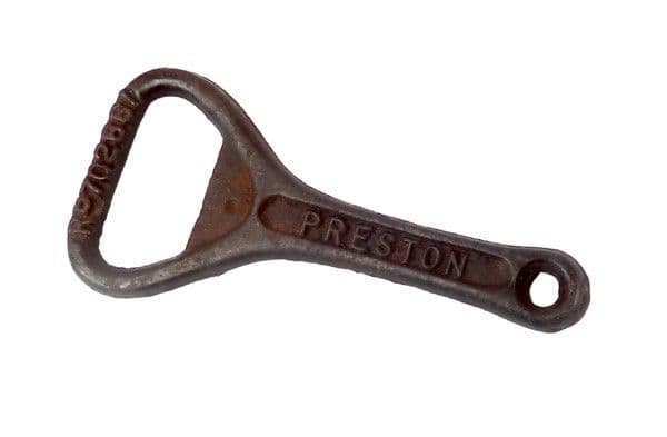 Scarce Antique Cast Iron Crown Cork Bottle Opener Seed's Mineral Waters Preston 1923 Design Reg