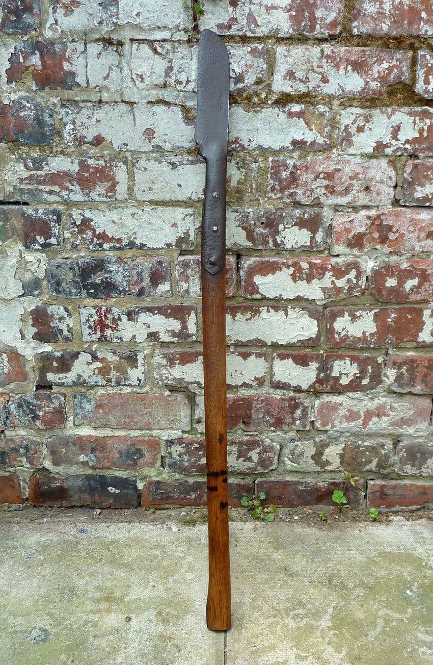 Scarce Antique Garden Tool Long Handled T Blackburn Preston Hedge Slasher Farming Agricultural