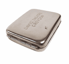 Scarce Antique Vesta Nickel Silver Plated Match Book Holder Advertising Davis Theatre Croydon 1930s