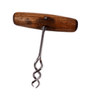 Scarce Vintage English 1954 Provisional Patent Self Puller T Tee Double Helix Woodmet Corkscrew