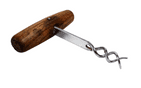 Scarce Vintage English 1954 Provisional Patent Self Puller T Tee Double Helix Woodmet Corkscrew