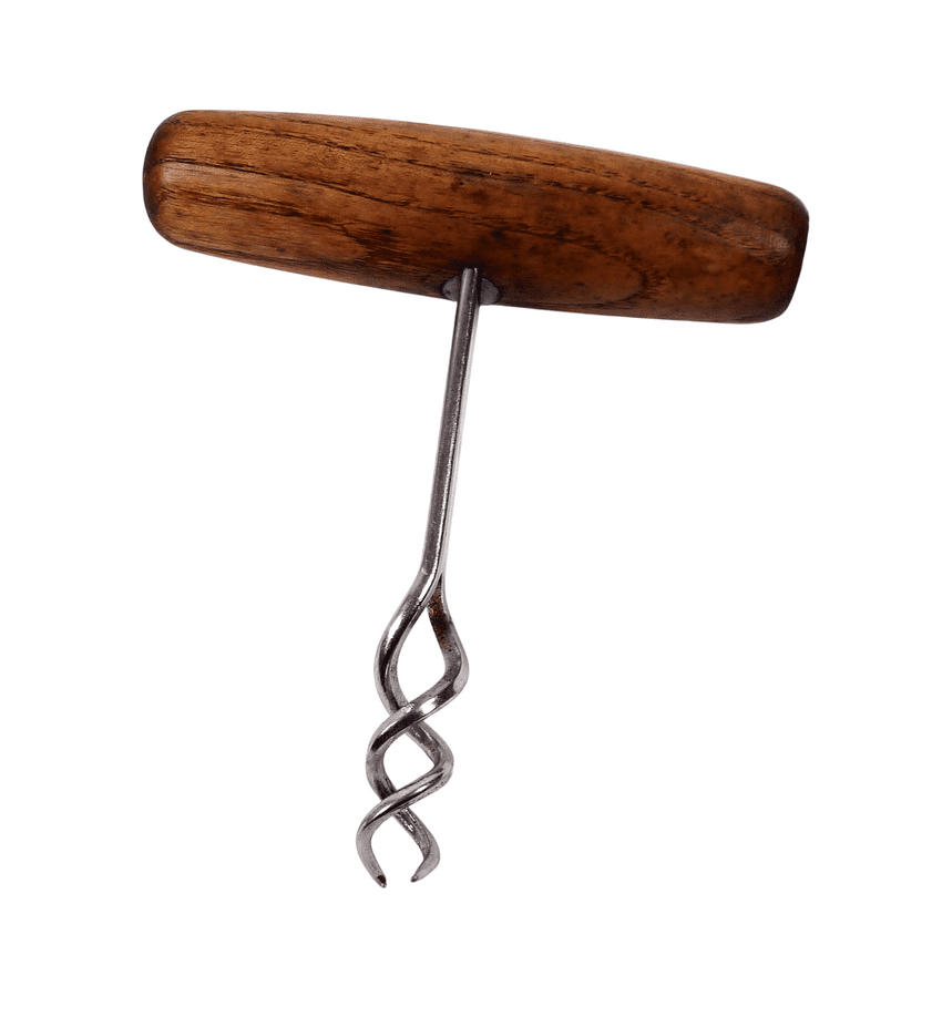 Scarce Vintage English 1954 Provisional Patent Self Puller T Tee Double Helix Woodmet Corkscrew