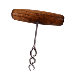 Scarce Vintage English 1954 Provisional Patent Self Puller T Tee Double Helix Woodmet Corkscrew