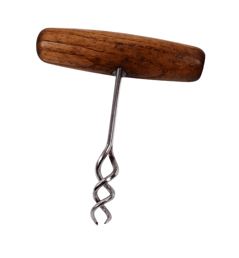 Scarce Vintage English 1954 Provisional Patent Self Puller T Tee Double Helix Woodmet Corkscrew