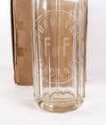 Scarce Vintage Glass Soda Siphon Furnival of Fleckney Leicester British Syphon Co London Black Top