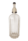 Scarce Vintage Glass Soda Siphon Furnival of Fleckney Leicester British Syphon Co London Black Top